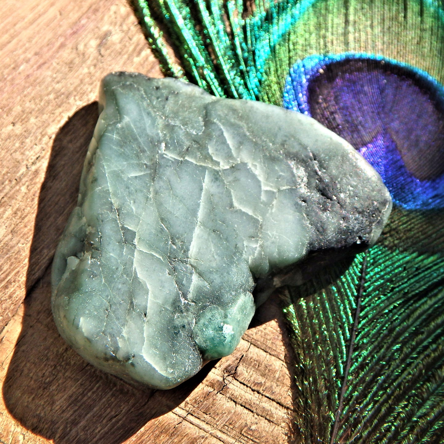 Green Emerald Polished Slice From Brazil8 - Earth Family Crystals