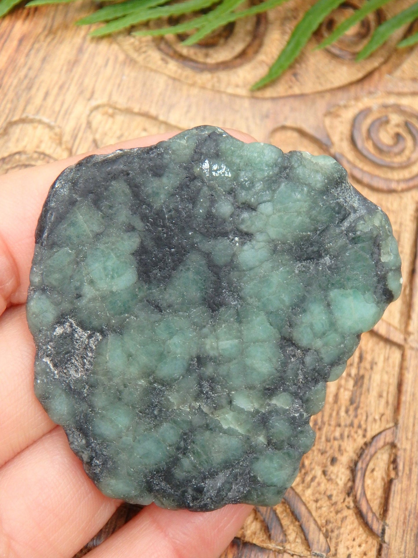 Deep Green Emerald Slice From Brazil 2