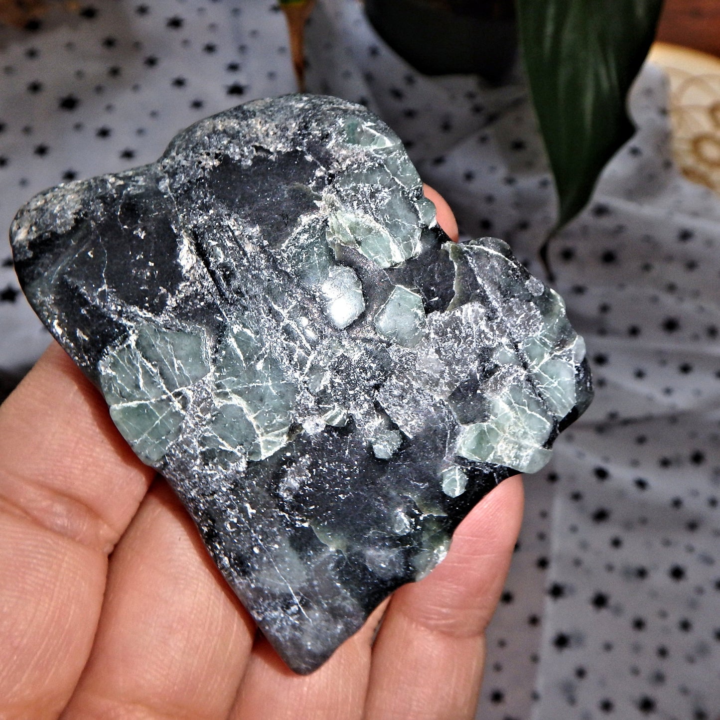 Green Emerald Free Form Slice From Brazil - Earth Family Crystals