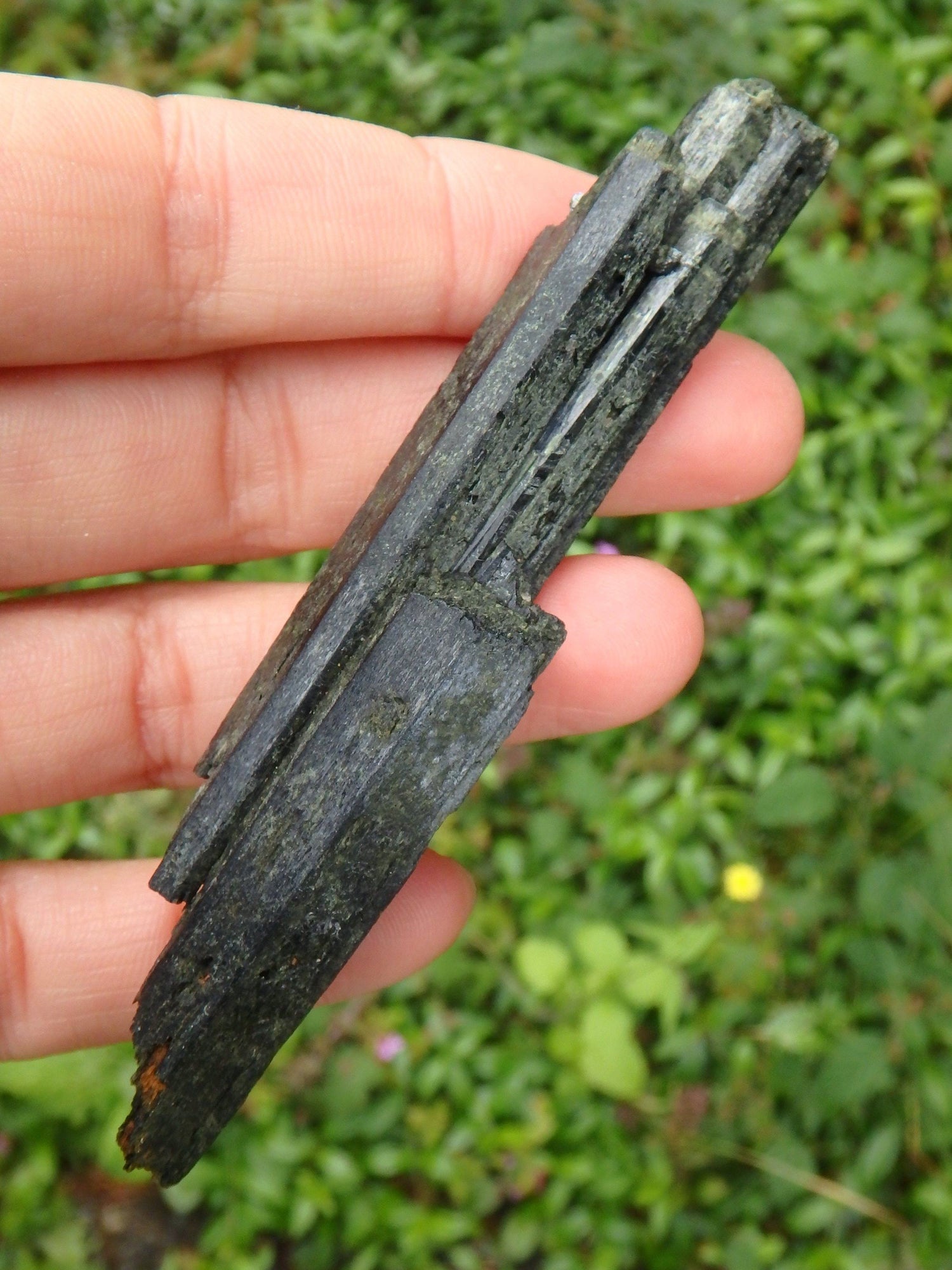  Deep Forest Green Epidote Point Natural Specimen