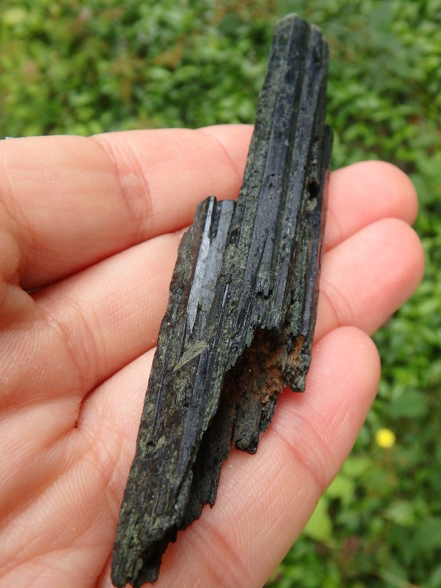  Deep Forest Green Epidote Point Natural Specimen