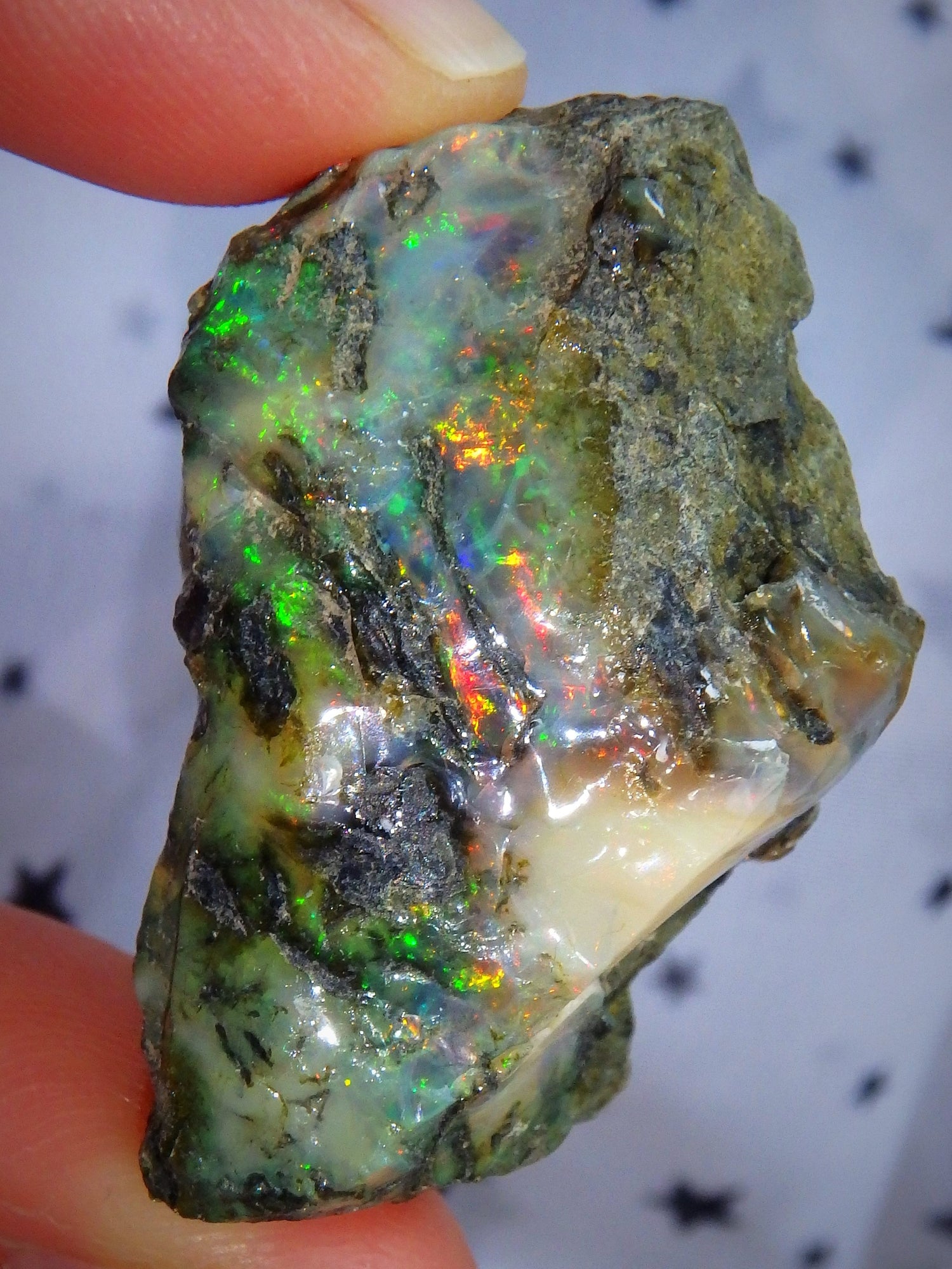 High Flash Unusual Formation Ethiopian Opal Collectors Specimen - Earth Family Crystals