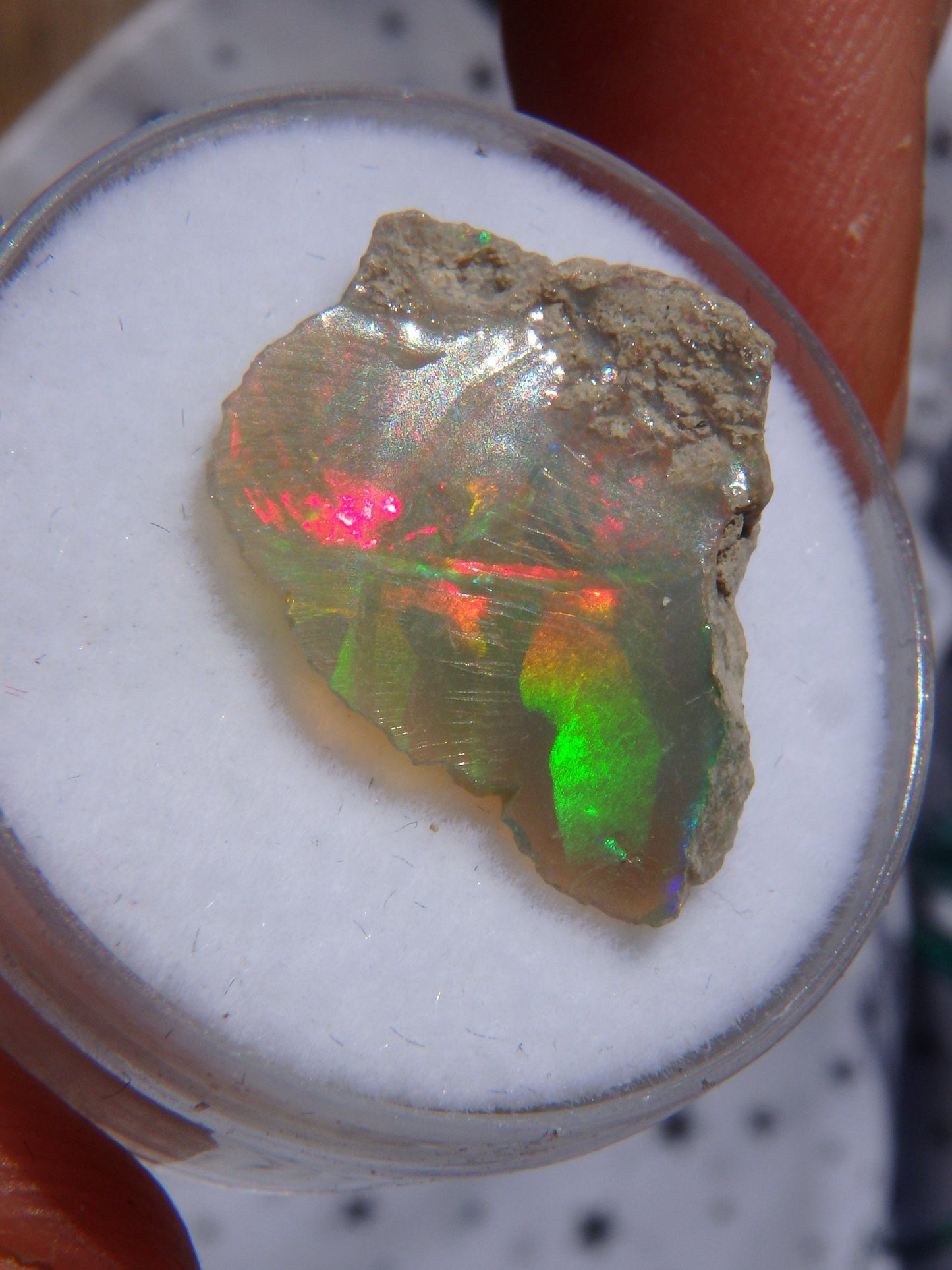  Beautiful Flashes Dainty Ethiopian Opal Raw Collectors Specimen 2