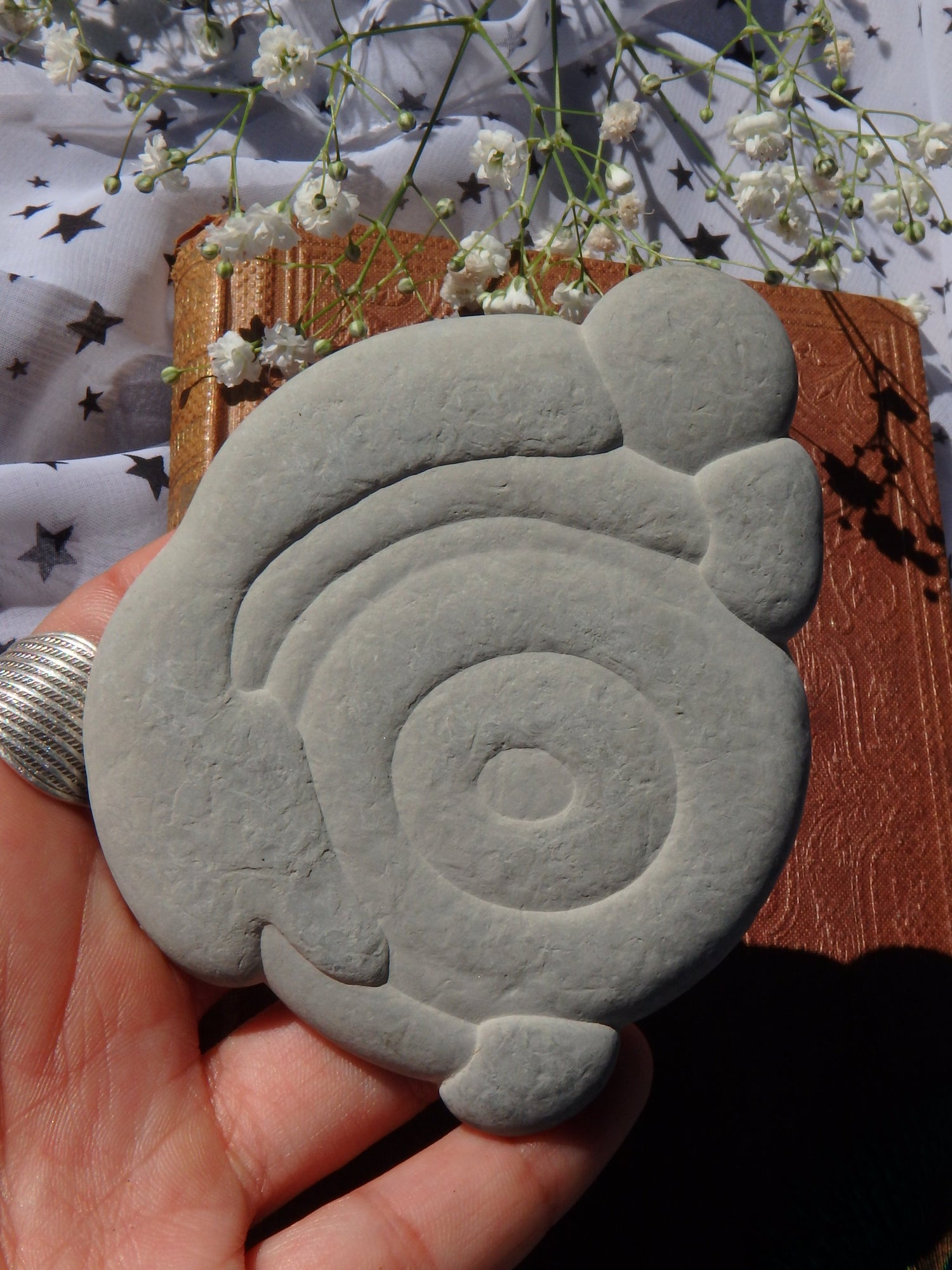 Mysterious Natural Swirling Patterns Fairy Stone From Quebec, Canada - Earth Family Crystals