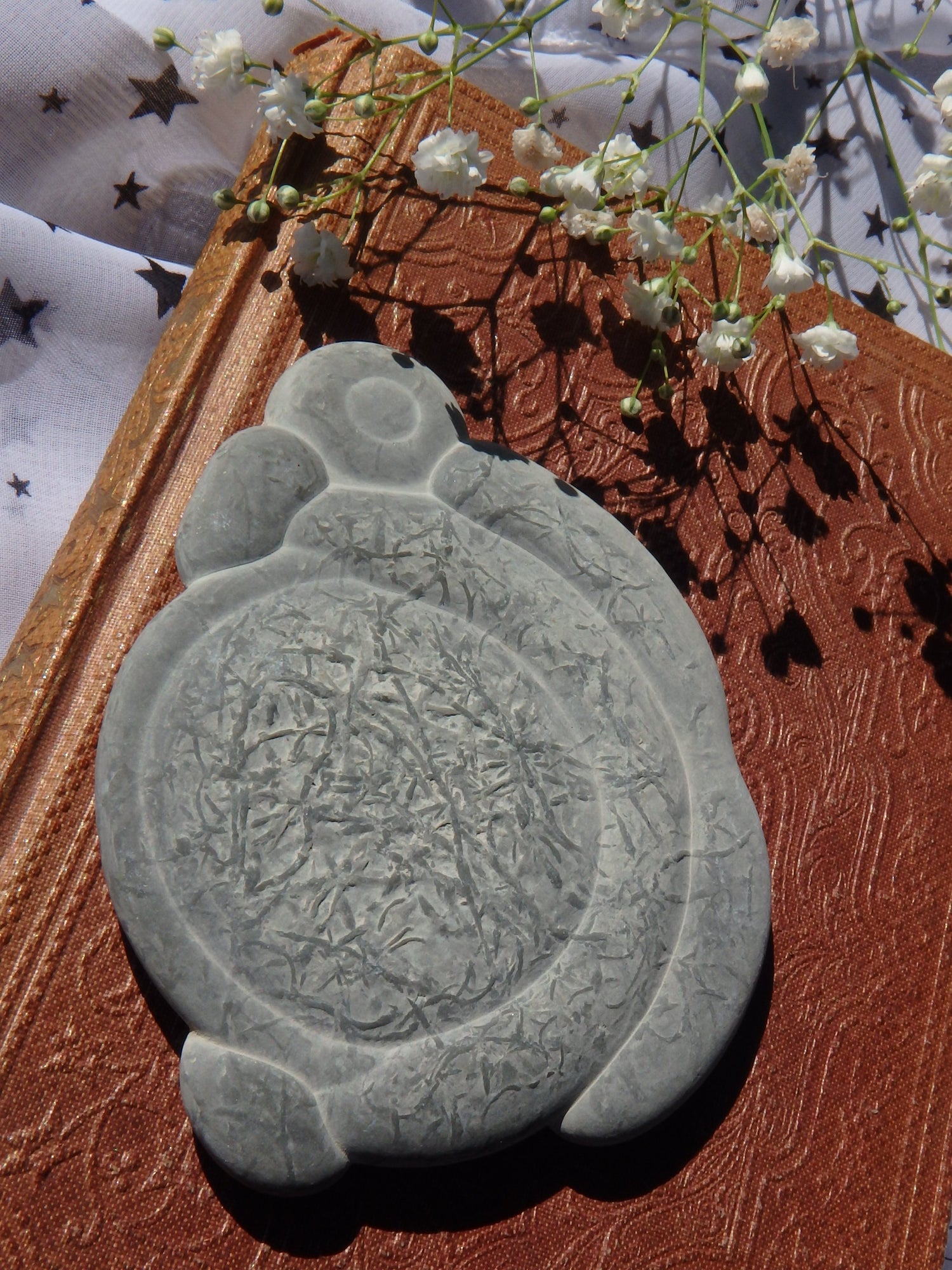 Mysterious Natural Swirling Patterns Fairy Stone From Quebec, Canada - Earth Family Crystals