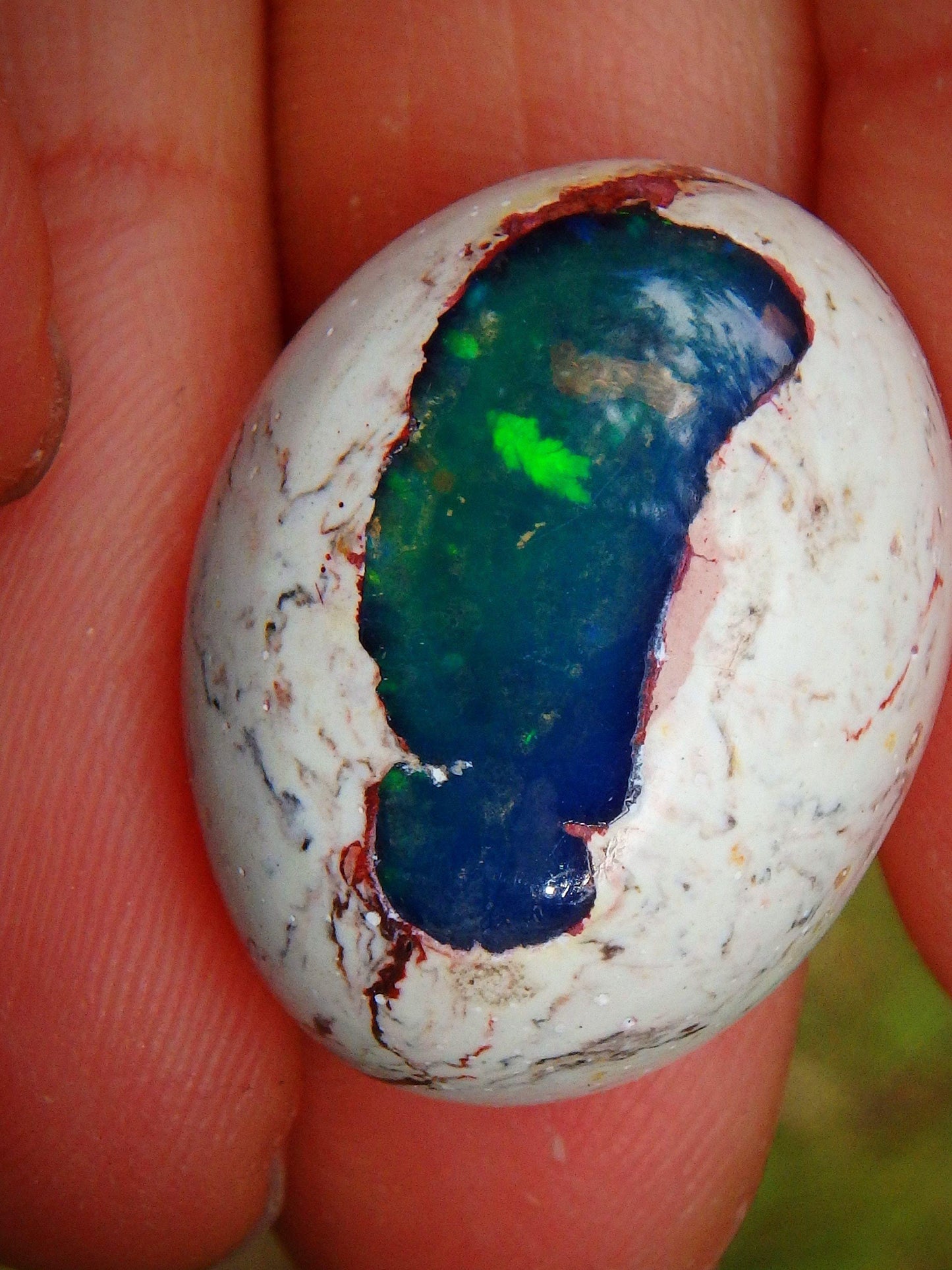  Amazing Green Sparkle Mexican Fire Opal Cabochon