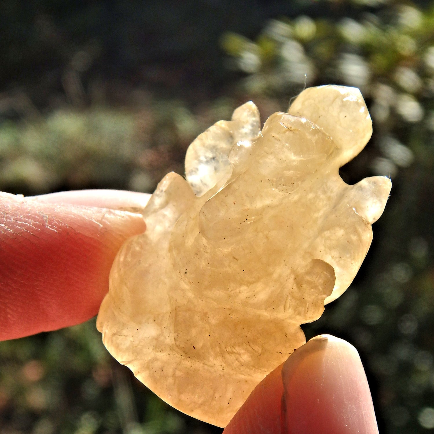 Hematoid Quartz Dainty Ganesha Display Carving The Remover of Obstacles - Earth Family Crystals