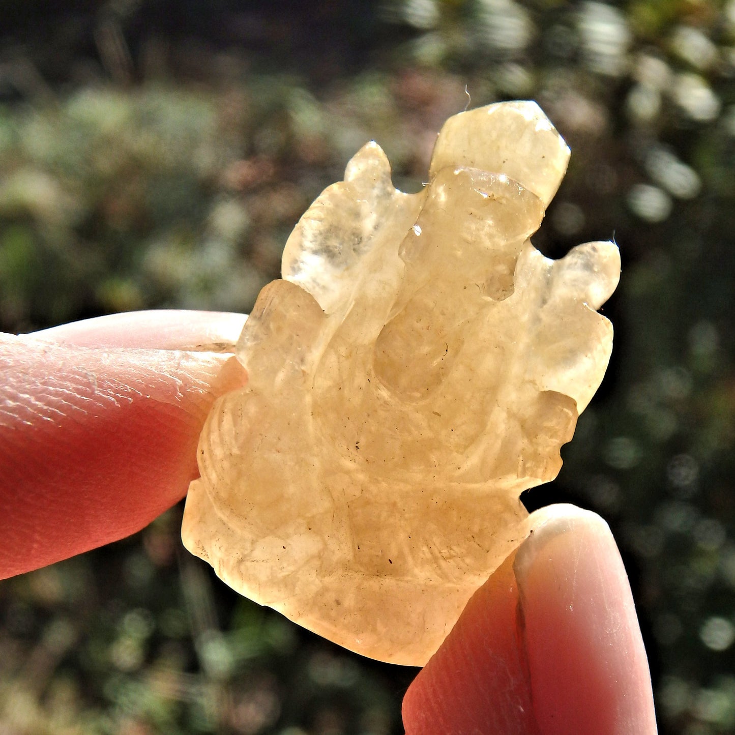 Hematoid Quartz Dainty Ganesha Display Carving The Remover of Obstacles - Earth Family Crystals
