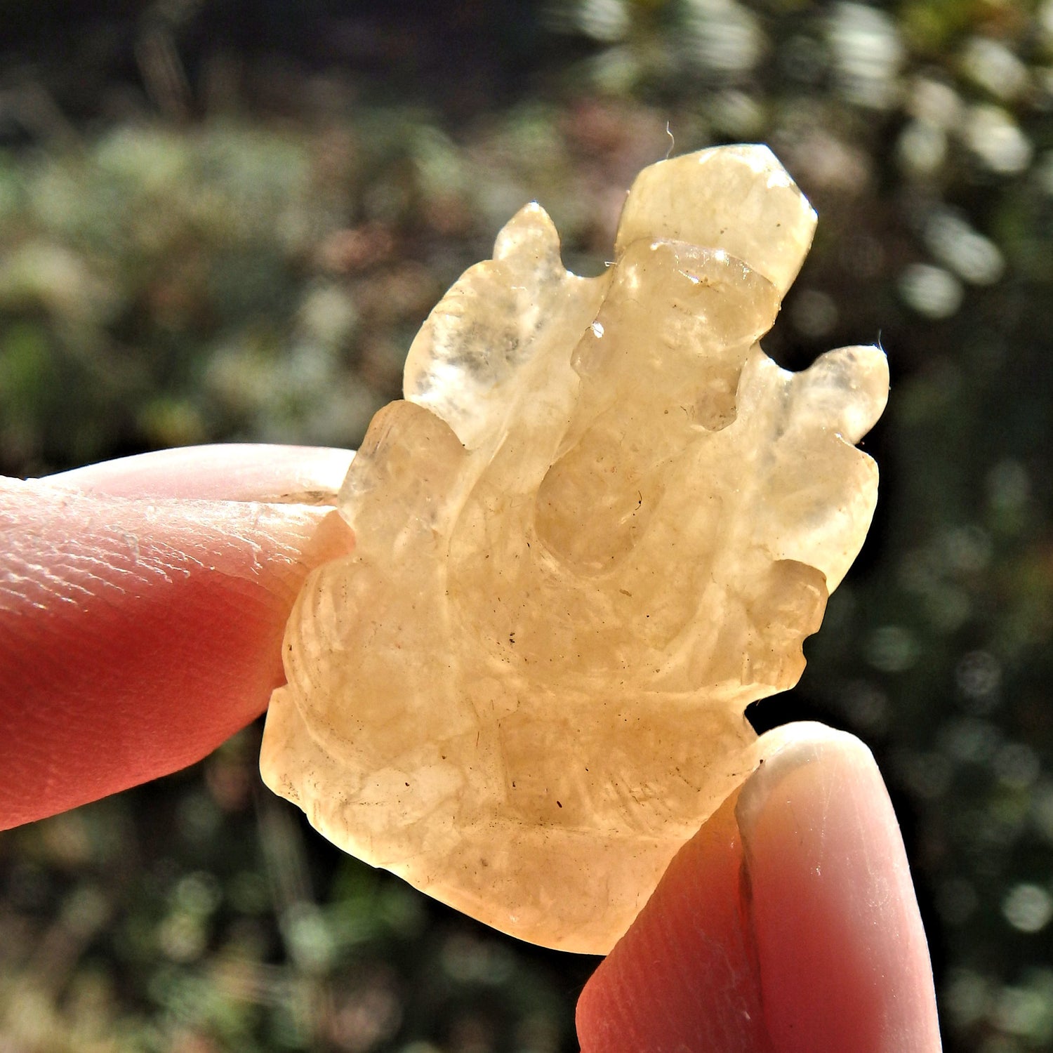 Hematoid Quartz Dainty Ganesha Display Carving The Remover of Obstacles - Earth Family Crystals