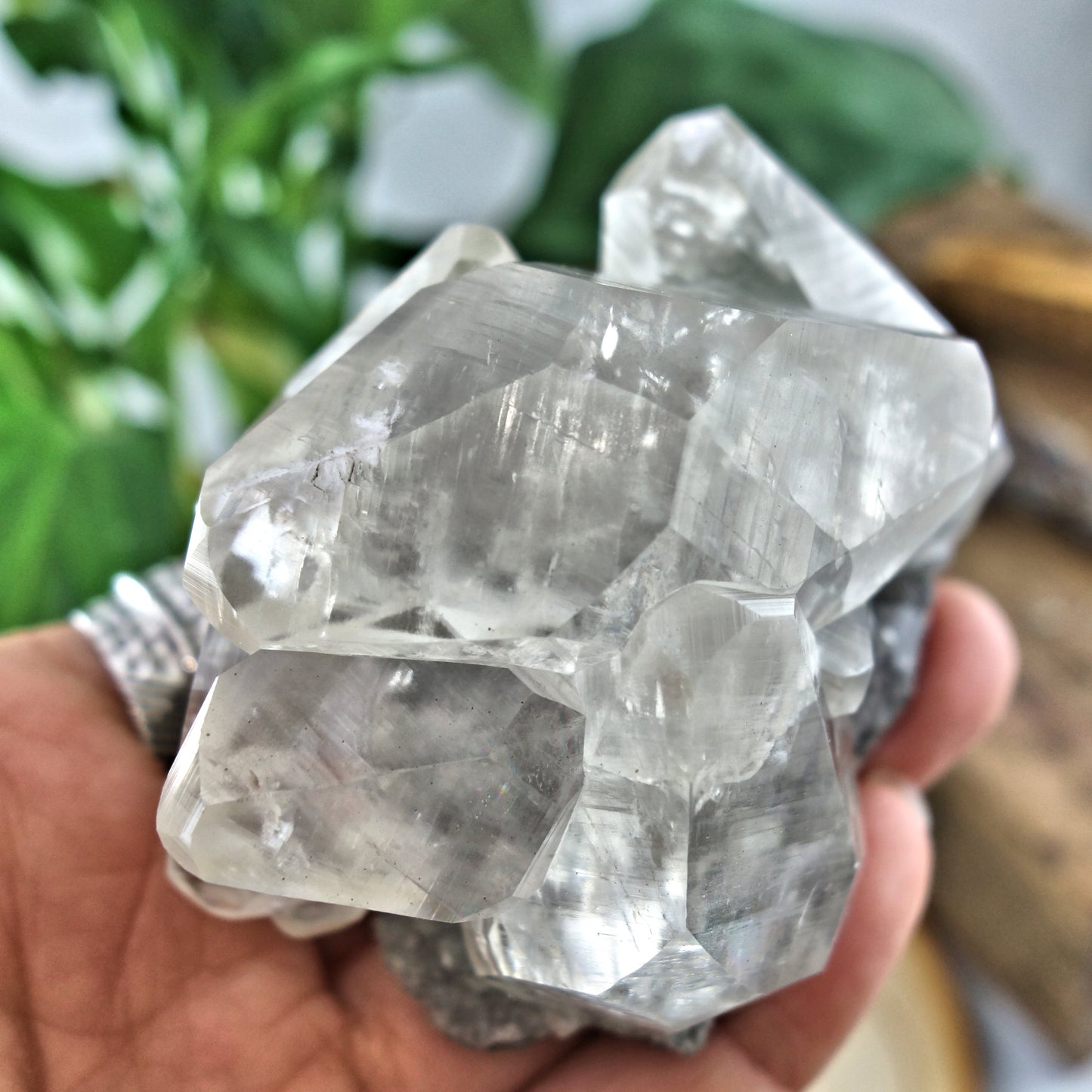 Incredible Rainbows Perfect DT Multi Point Golden Calcite Collectors Specimen From Linwood Mine, NY