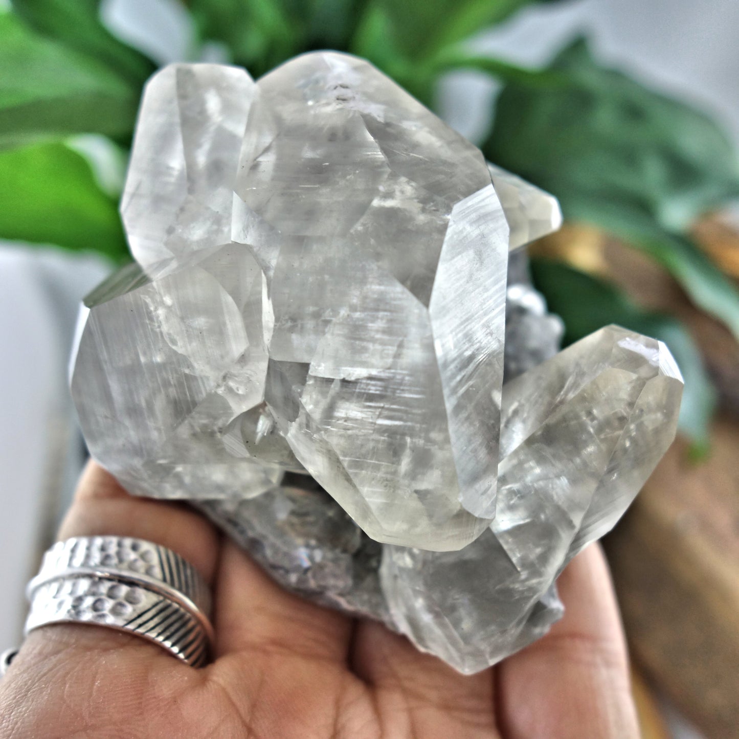 Incredible Rainbows Perfect DT Multi Point Golden Calcite Collectors Specimen From Linwood Mine, NY