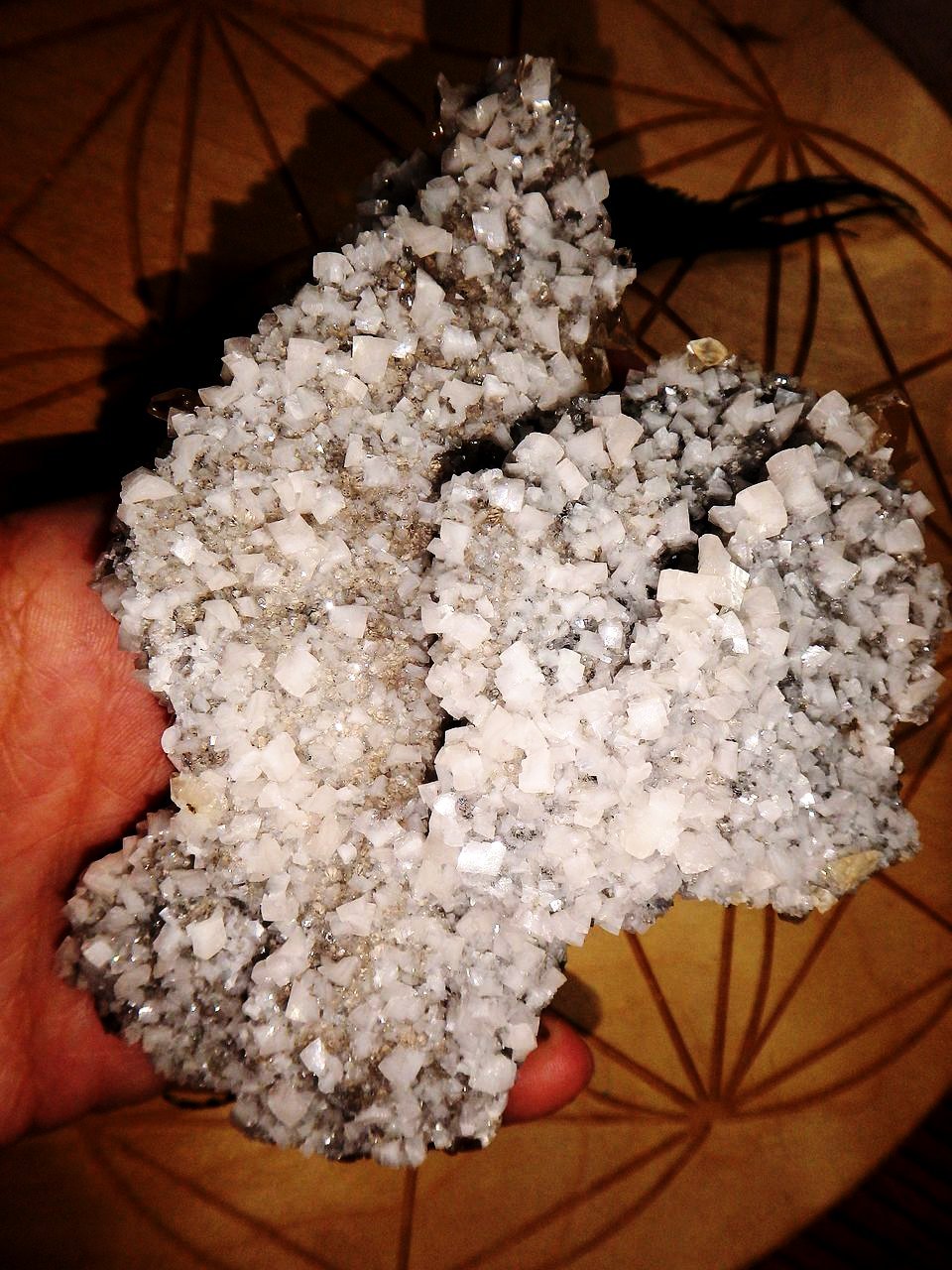 Incredible Double Sided Beauty! Large Elmwood Mine DT Golden Calcite Points on Matrix With Dolomite & Quartz Inclusions - Earth Family Crystals