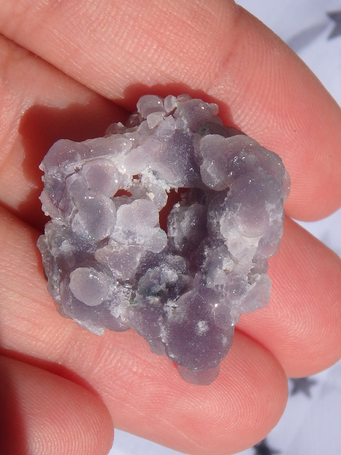Shimmering Purple & Green Grape Agate Hand Held Specimen - Metiz Tier Price