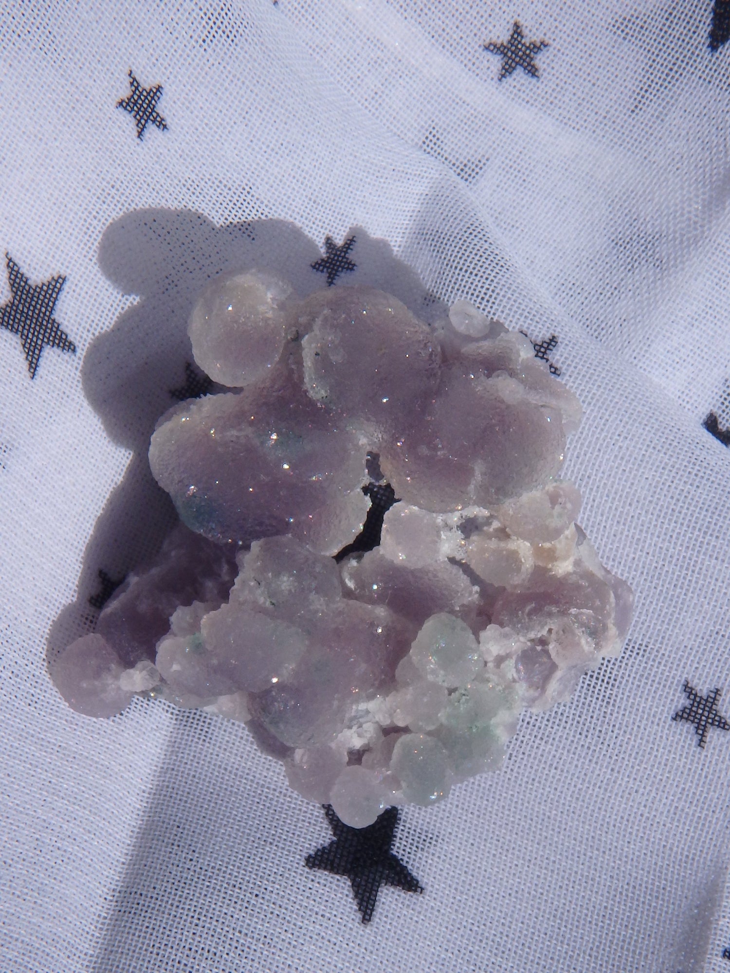 Shimmering Purple & Green Grape Agate Hand Held Specimen - Metiz Tier Price
