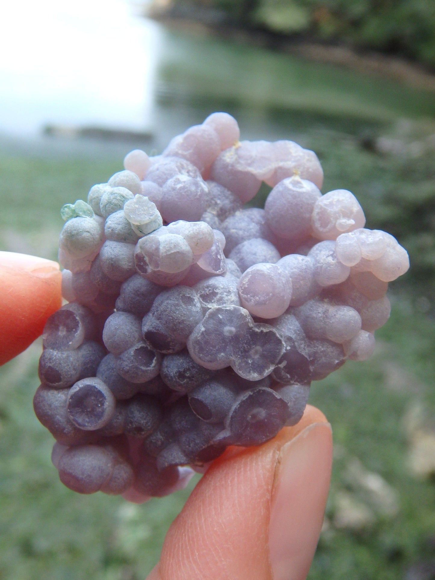  Cute Hand Held Grape Agate Specimen From Indonesia 1
