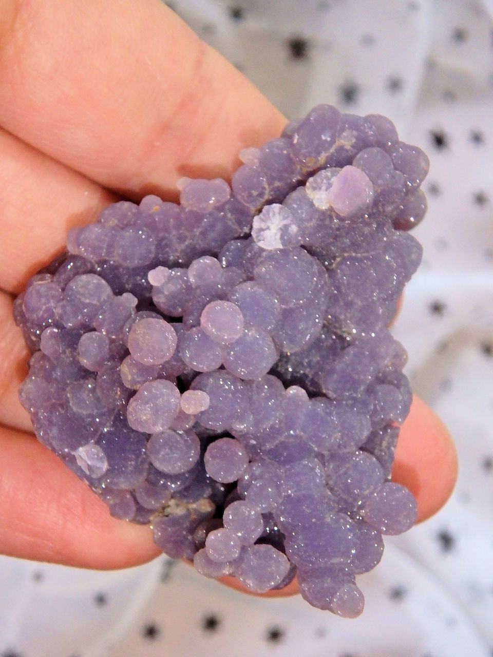  Deep Purple Shimmer Grape Agate Cluster From Indonesia