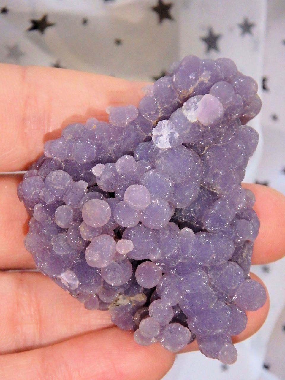  Deep Purple Shimmer Grape Agate Cluster From Indonesia