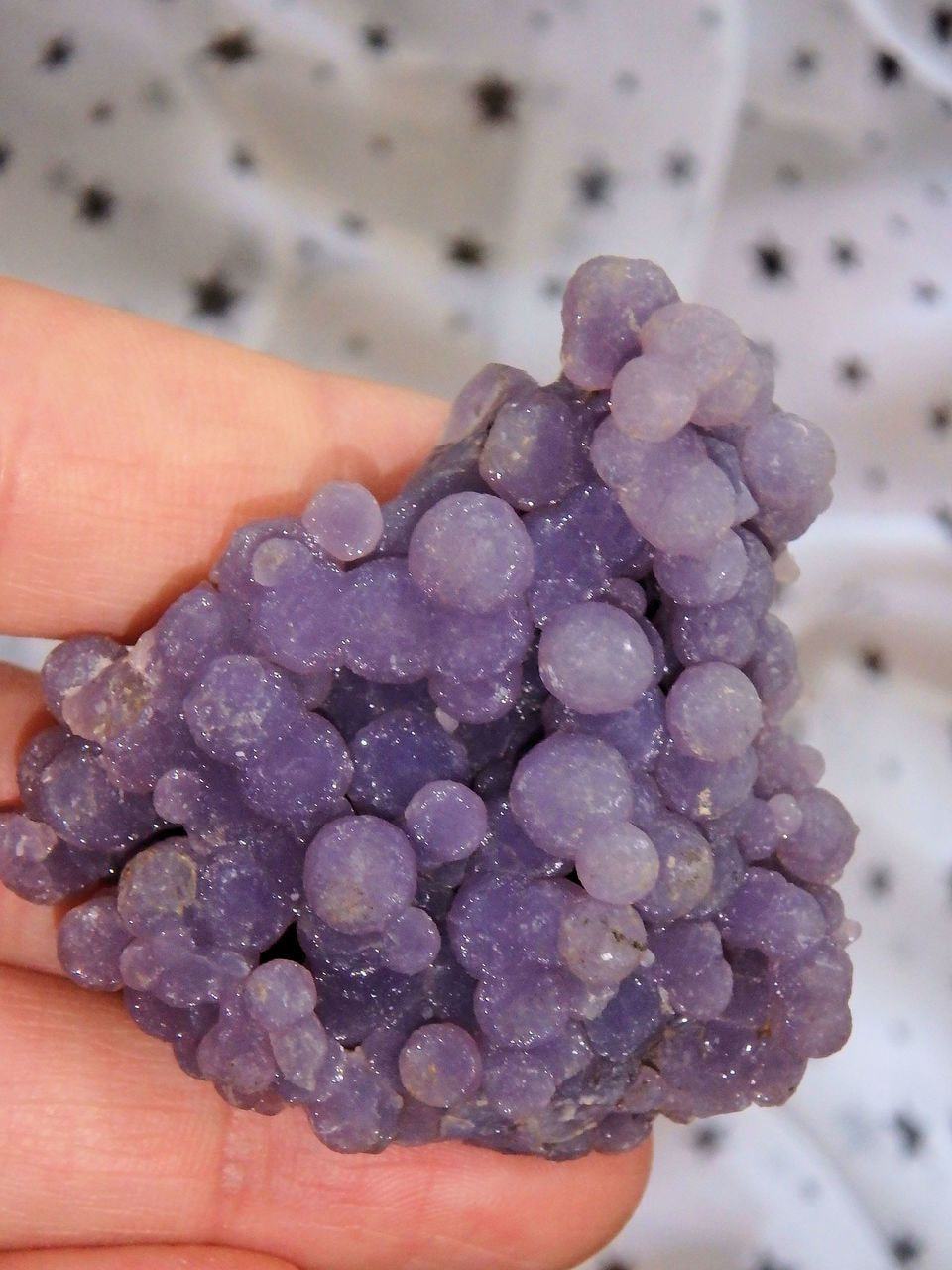  Deep Purple Shimmer Grape Agate Cluster From Indonesia
