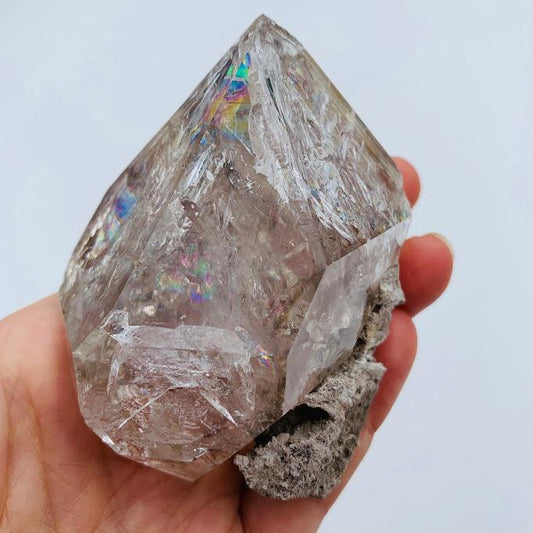  Amazing XL NY Herkimer Diamond Skeletal Formation With Record Keepers & Rainbows