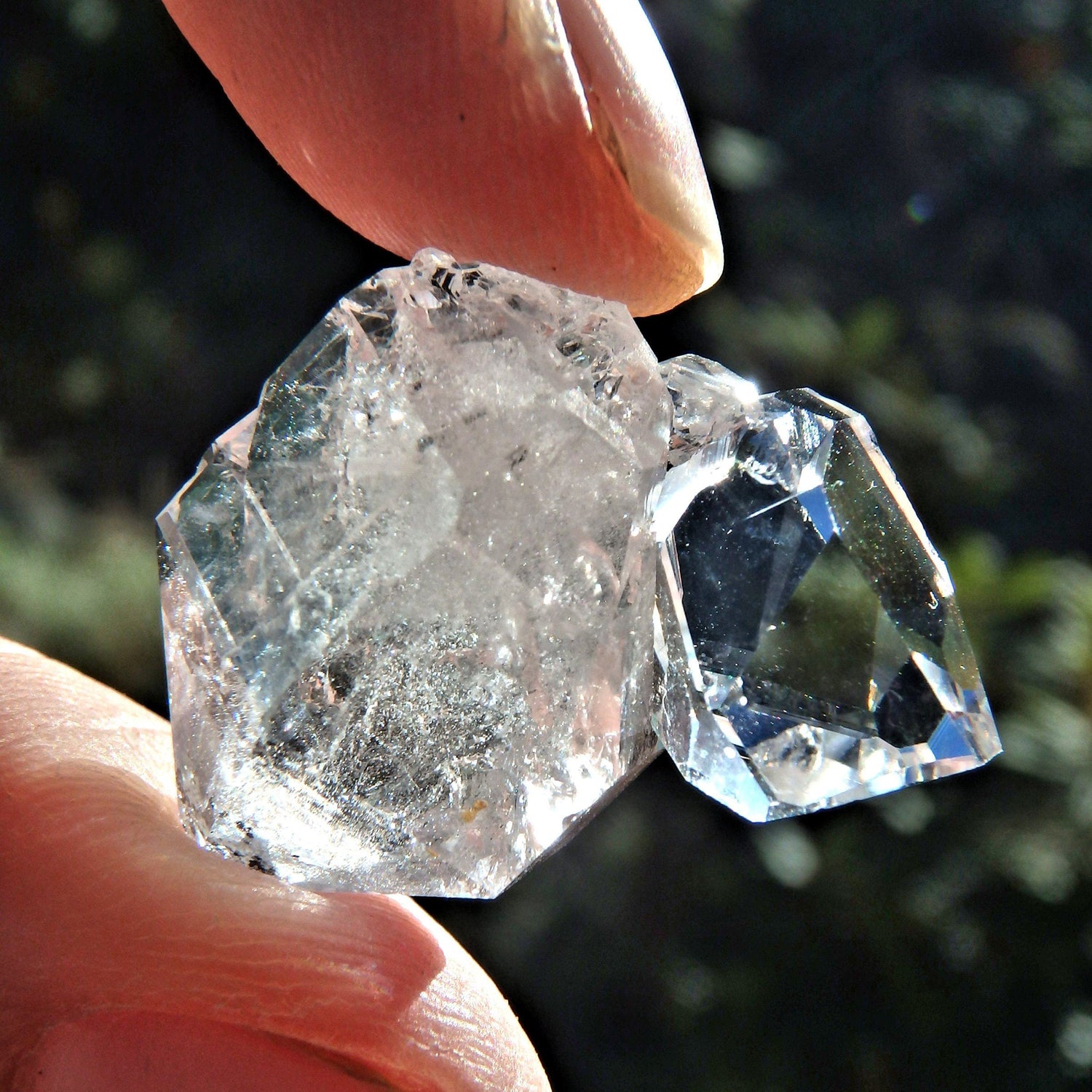  Cute Handheld NY Herkimer Diamond Dainty Cluster
