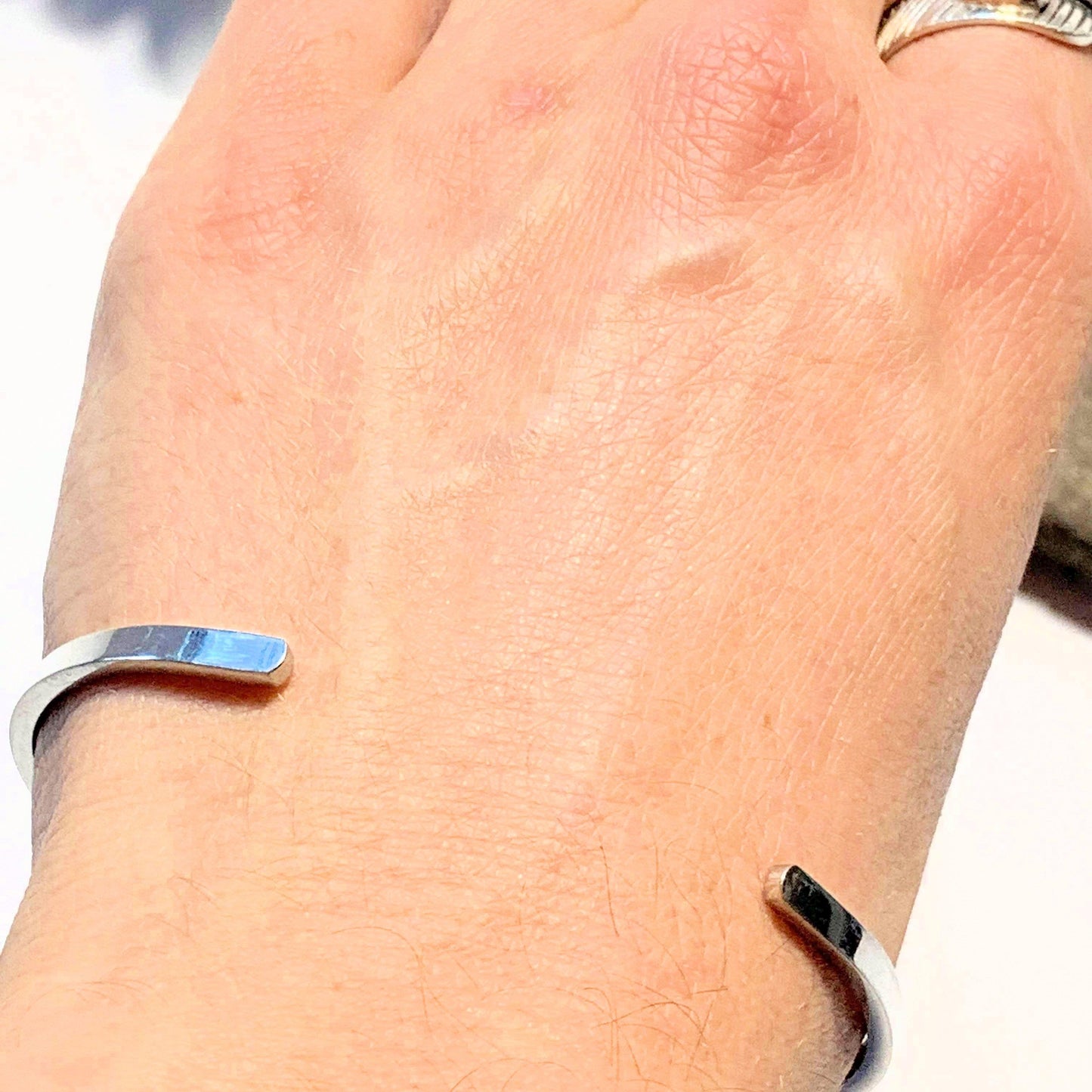  'Be The Change' Stainless Steel Adjustable Cuff Bracelet