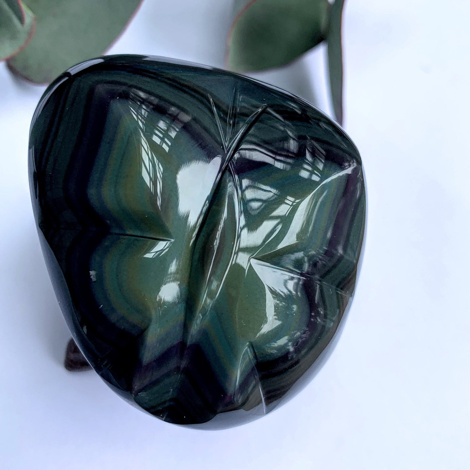  Adorable Rainbow Obsidian Butterfly Display Carving From Mexico