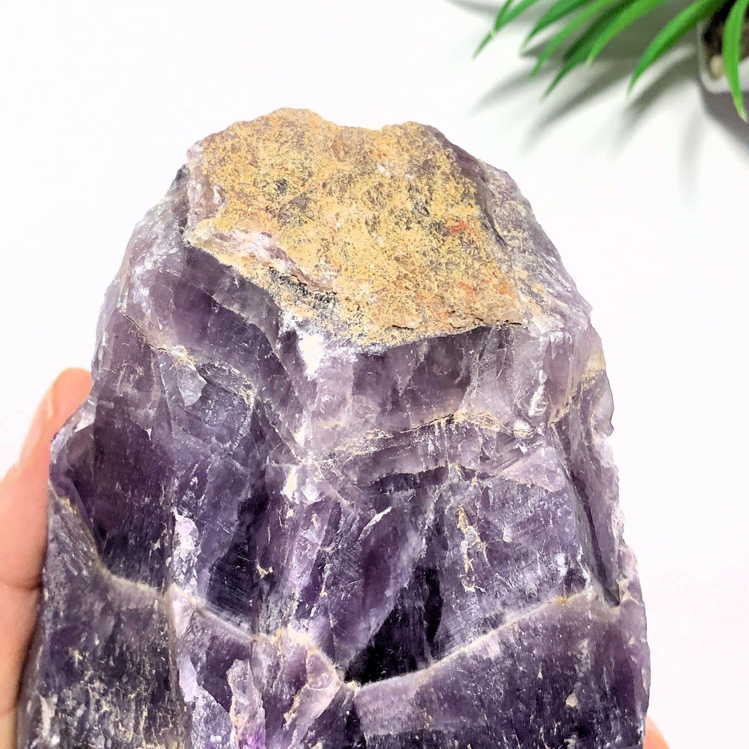  1.4kg~Incredible XL Red Hematite Capped Tip & Deep Purple Genuine Auralite-23 From Canada