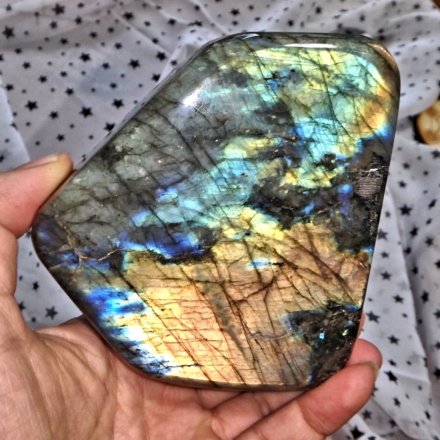 Gorgeous Large Double Sided Multi Flash Brilliance Labradorite Display Specimen *REDUCED* - Earth Family Crystals