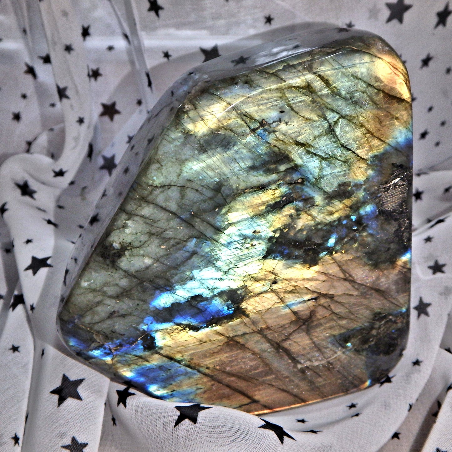 Gorgeous Large Double Sided Multi Flash Brilliance Labradorite Display Specimen *REDUCED* - Earth Family Crystals