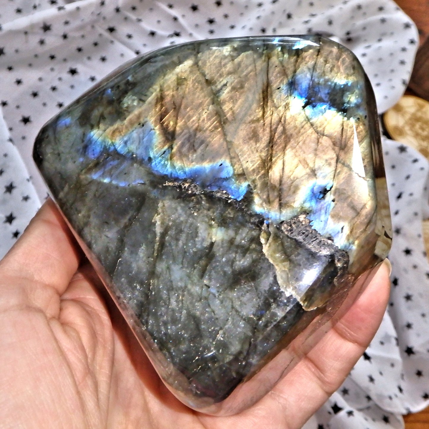 Gorgeous Large Double Sided Multi Flash Brilliance Labradorite Display Specimen *REDUCED* - Earth Family Crystals
