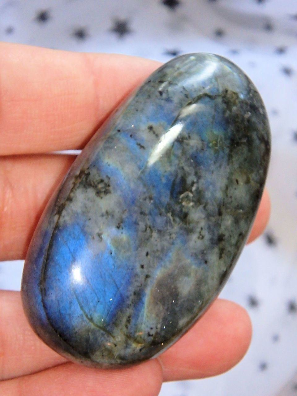  Blue Labradorite Polished Palm Stone 1