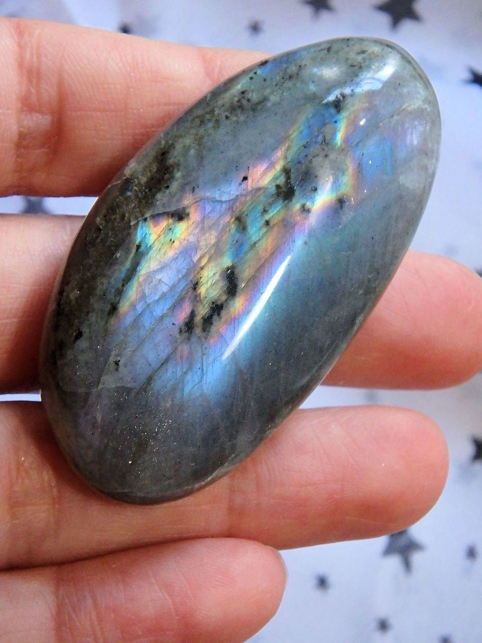  Blue Labradorite Polished Palm Stone 2