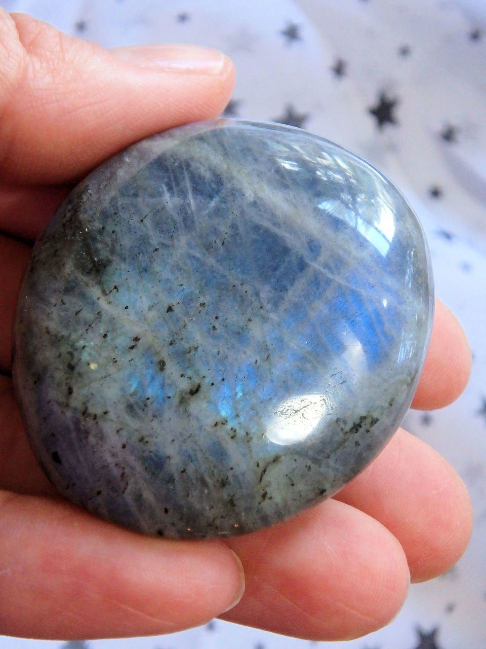  Blue Labradorite Polished Palm Stone 3