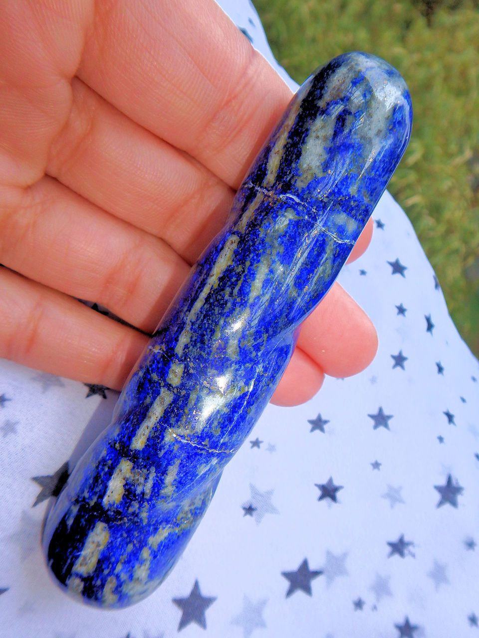  Cobalt Blue Lapis Lazuli Twist Wand