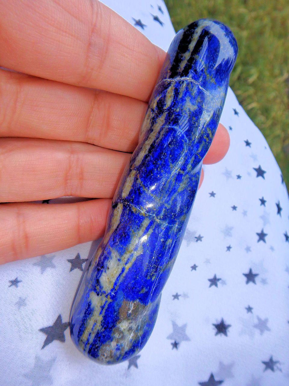  Cobalt Blue Lapis Lazuli Twist Wand