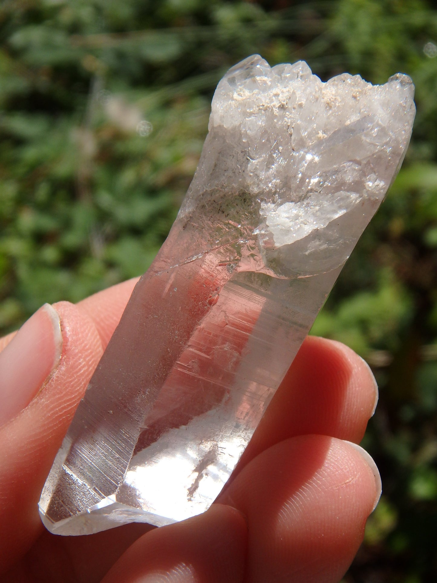 High Vibe Brazilian Lemurian Quartz Point With Self Healing - Metiz Tier Price
