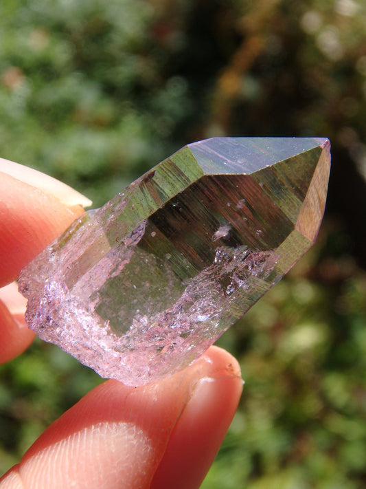  Adorable Dainty Rose Aura Colombian Lemurian Quartz Point 3