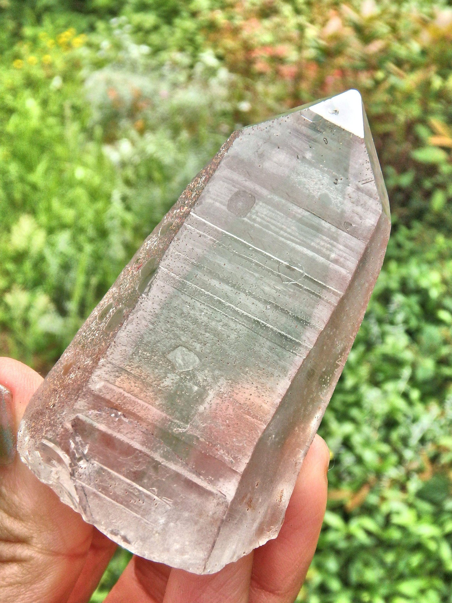  Completely Unpolished~Powerful Scarlet Temple Lemurian Point From Brazil