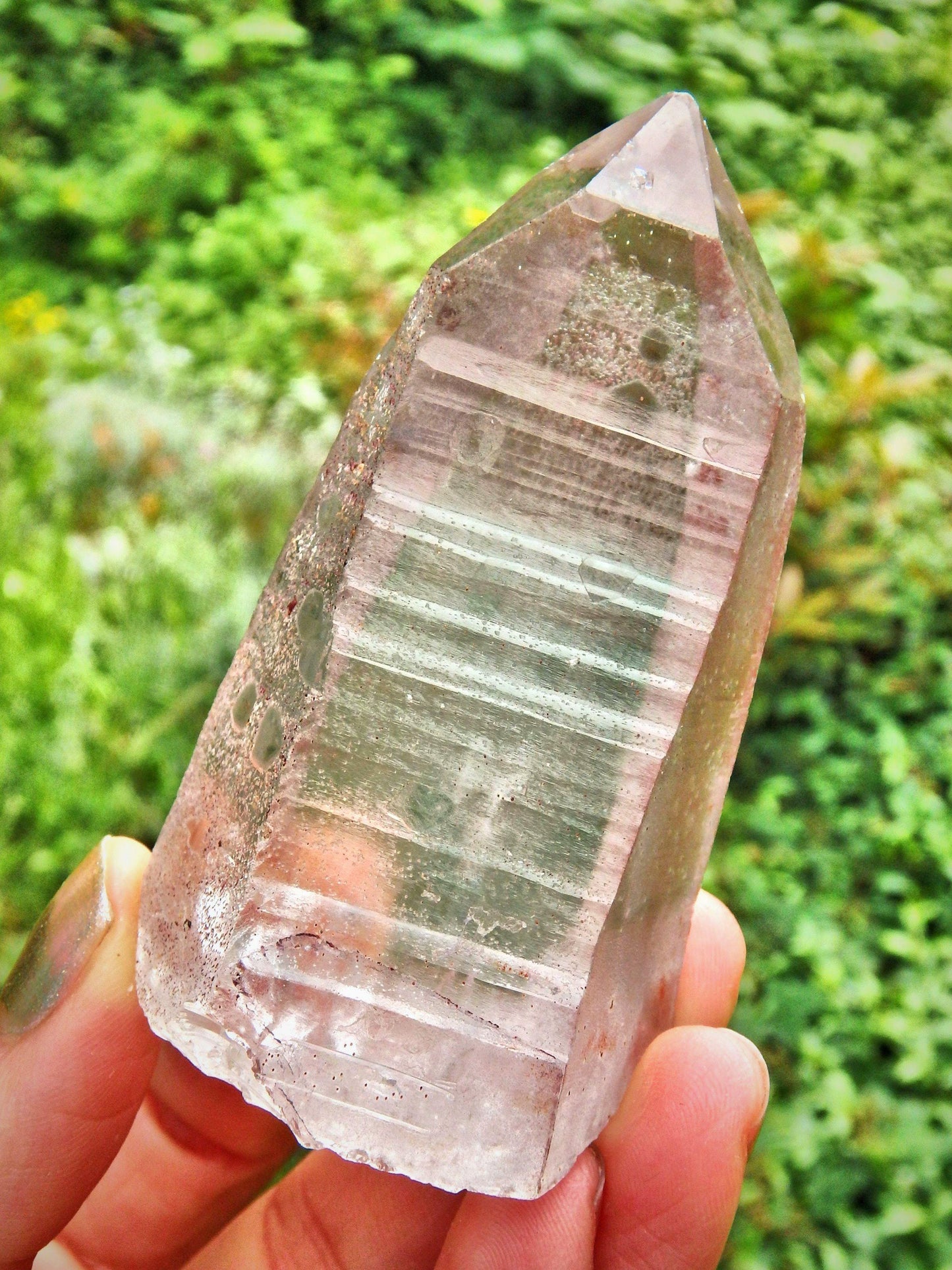  Completely Unpolished~Powerful Scarlet Temple Lemurian Point From Brazil