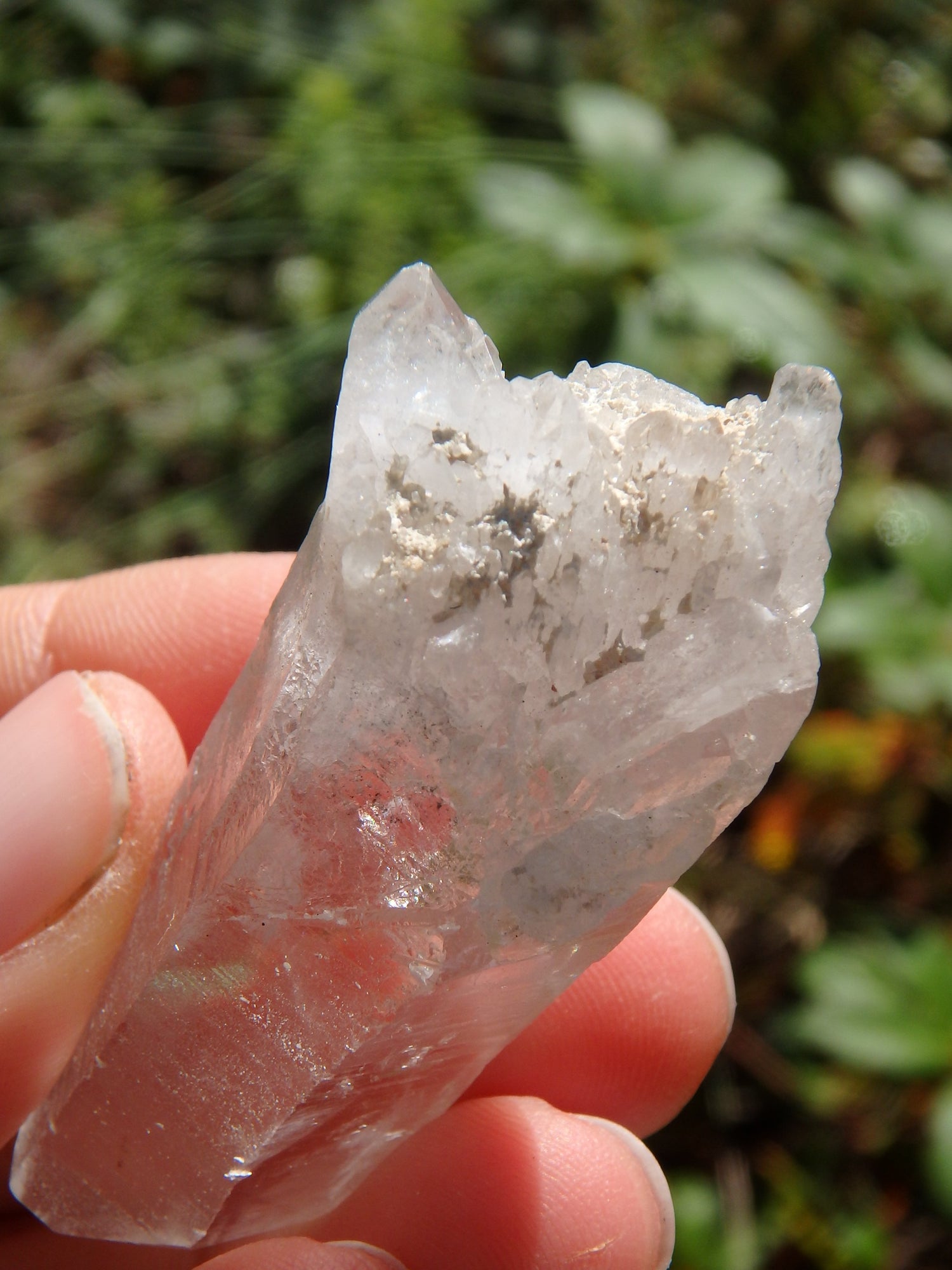 High Vibe Brazilian Lemurian Quartz Point With Self Healing - Metiz Tier Price