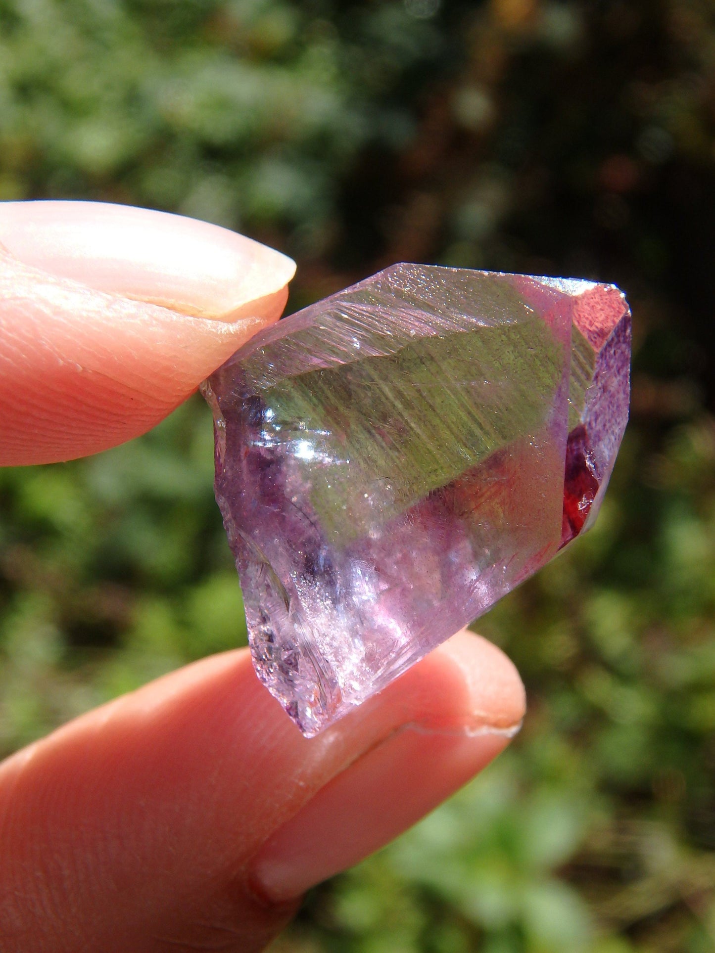  Adorable Dainty Rose Aura Colombian Lemurian Quartz Point 5
