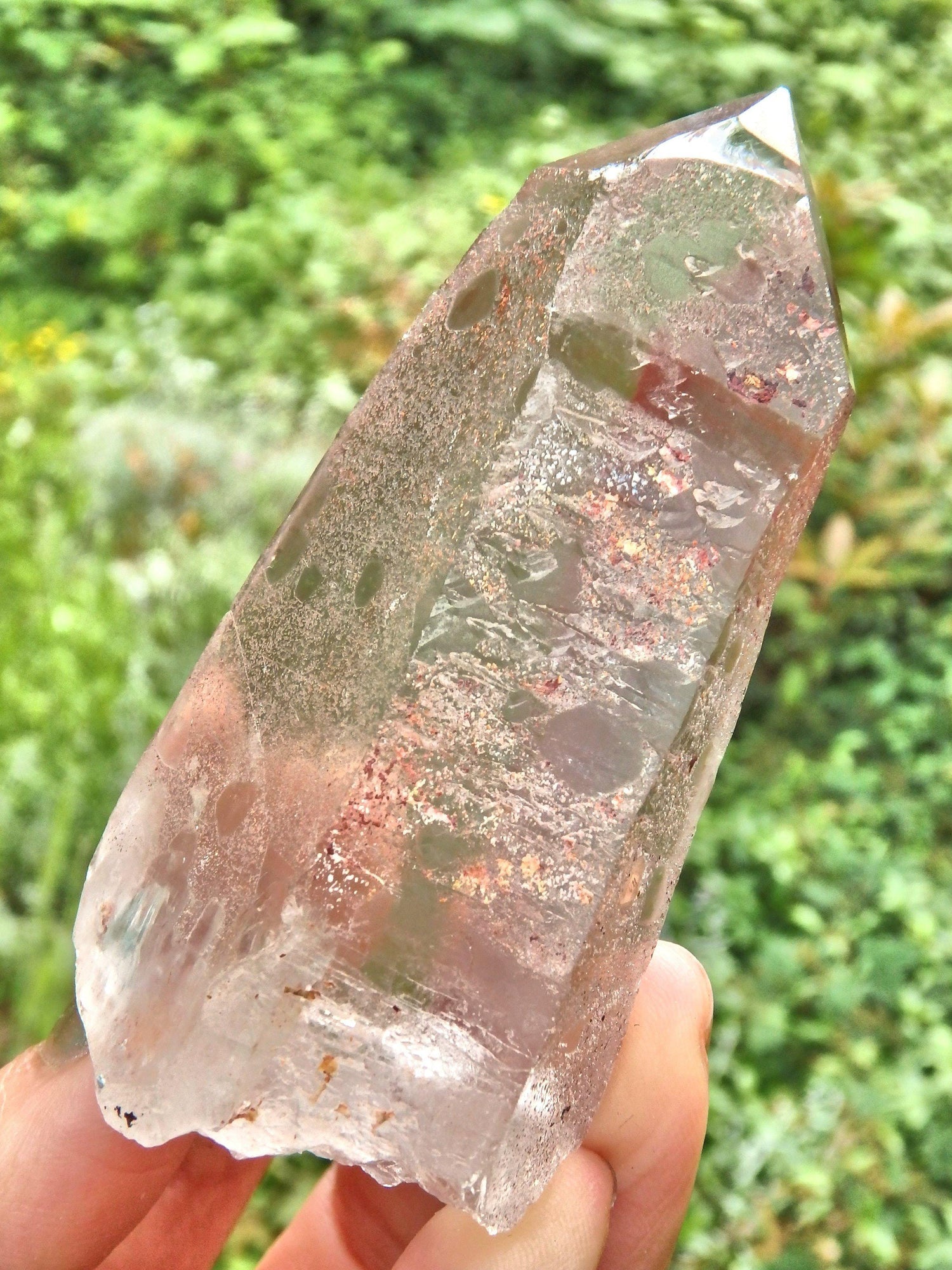  Completely Unpolished~Powerful Scarlet Temple Lemurian Point From Brazil