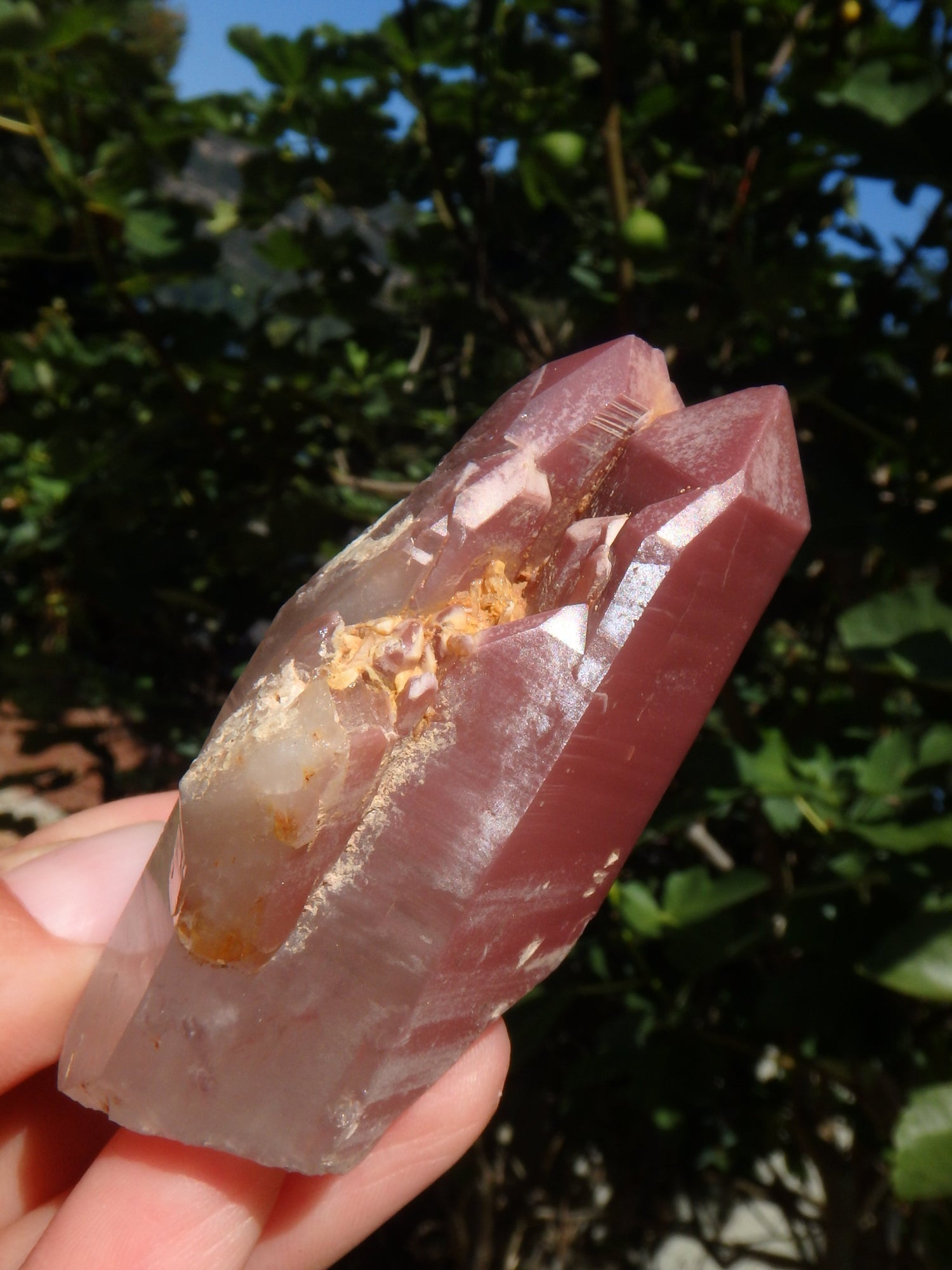 Healing Lithium Quartz Elestial Point From Brazil1 - Earth Family Crystals
