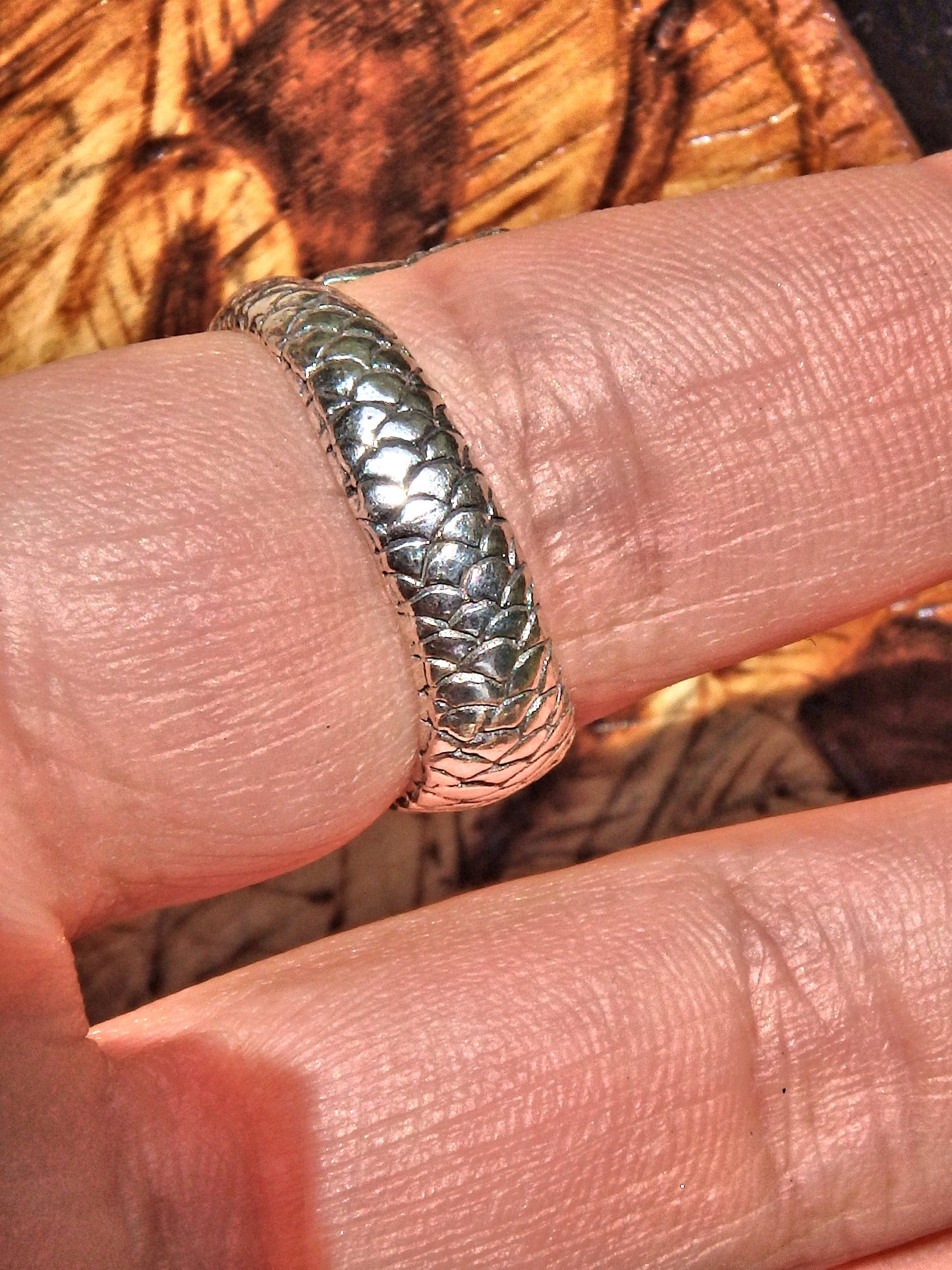 Mystic Mermaid Ring in Sterling Silver  (Size 6.5) - Earth Family Crystals