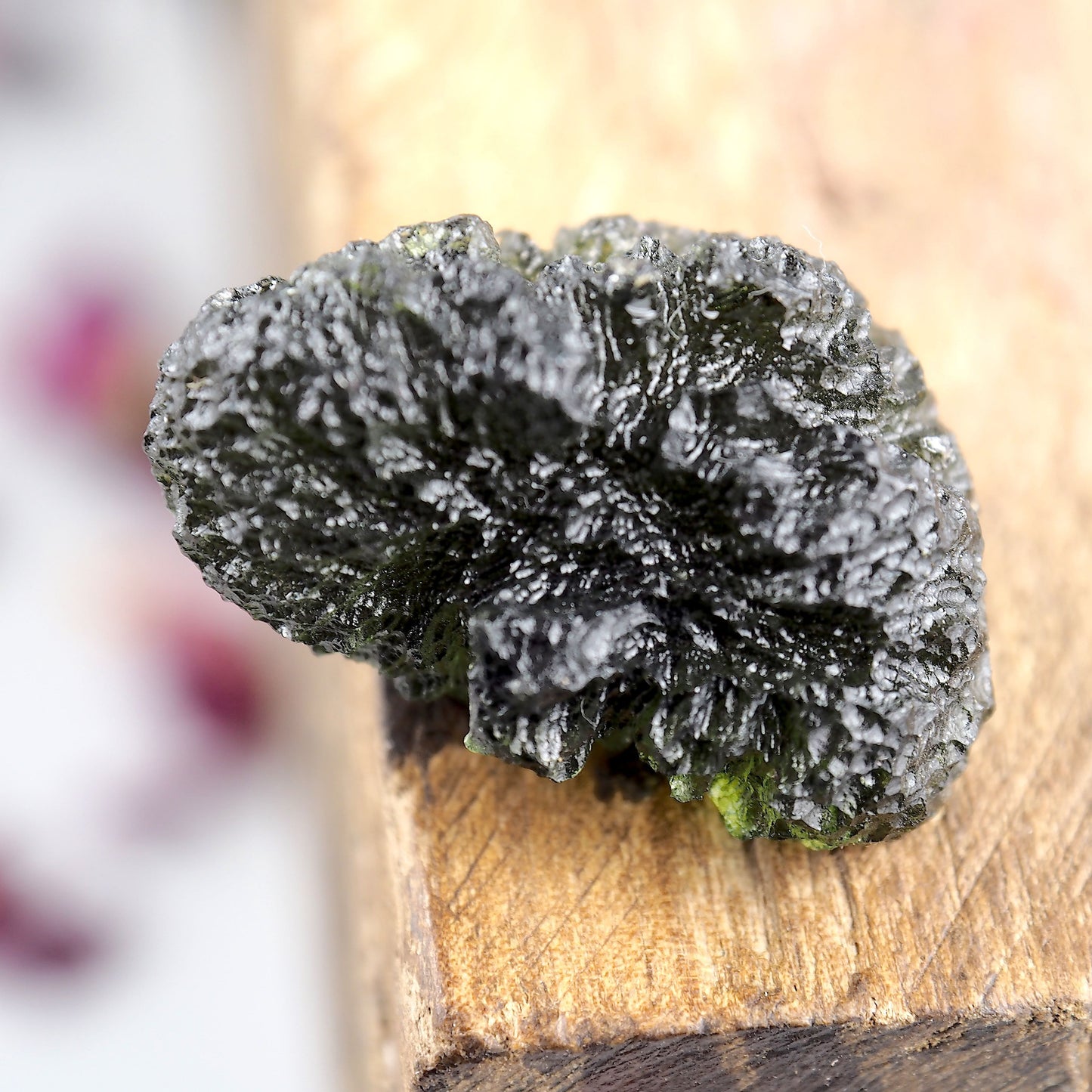 High Grade Genuine Moldavite Free Form Collectors Specimen From Czech Republic #1