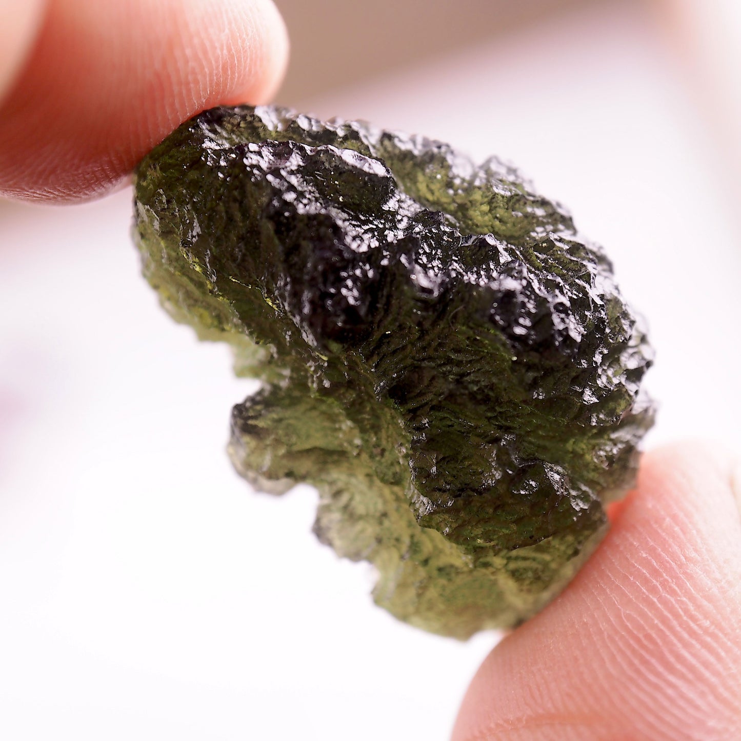 High Grade Genuine Moldavite Free Form Collectors Specimen From Czech Republic #1