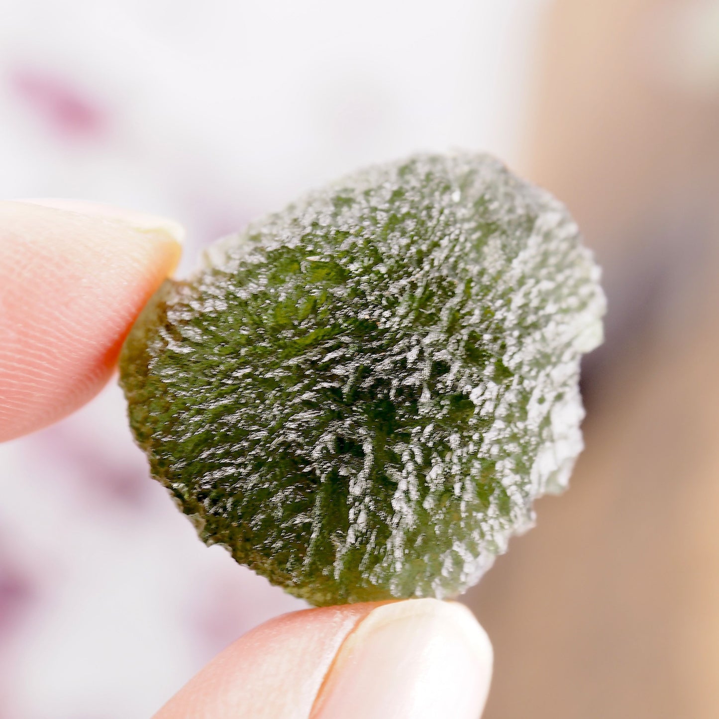 High Grade Genuine Moldavite Free Form Collectors Specimen From Czech Republic #2
