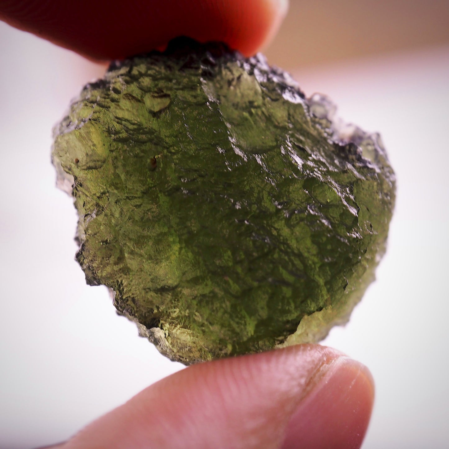 High Grade Genuine Moldavite Free Form Collectors Specimen From Czech Republic #2