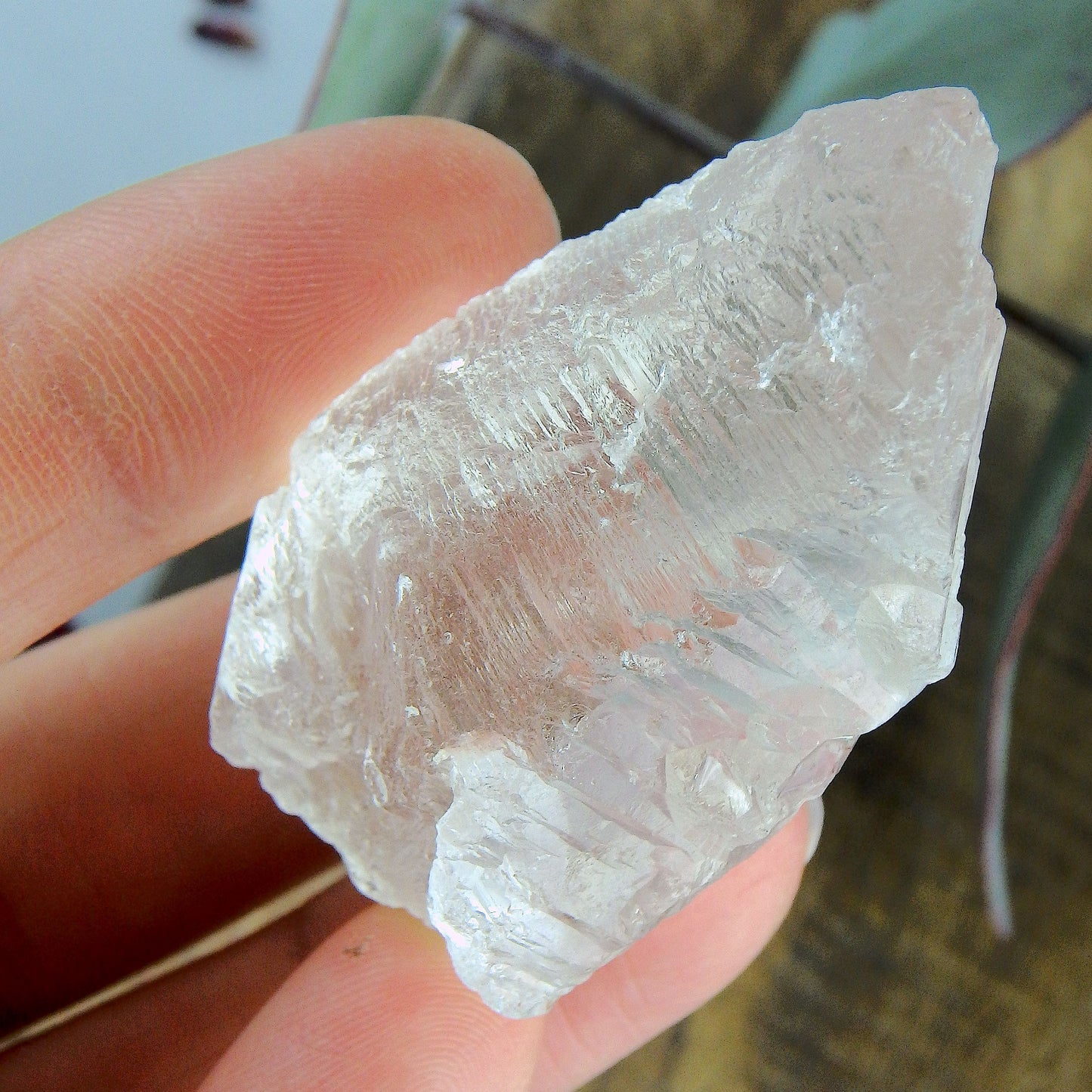 High Vibe~Peak Elestial Point & Record Keepers Gemmy Clear Nirvana Ice Quartz Point
