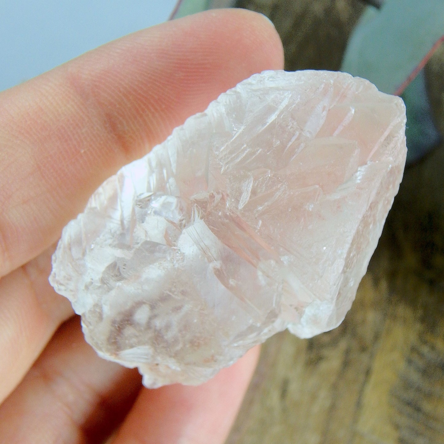 High Vibe~Peak Elestial Point & Record Keepers Gemmy Clear Nirvana Ice Quartz Point